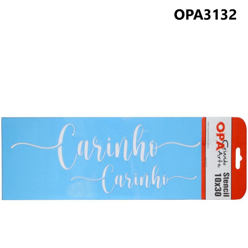 Stencil-Simples-de-Acetato-para-Pintura-10x30cm-Ref.-OPA-3132-Palavras-Lettering-Carinho-OPA--01-unidade-