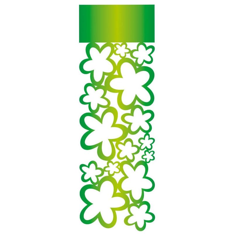 Stencil-Simples-de-Acetato-para-Pintura-10x30cm-Ref.-OPA-492-Negativo-Flores-OPA--01-unidade-