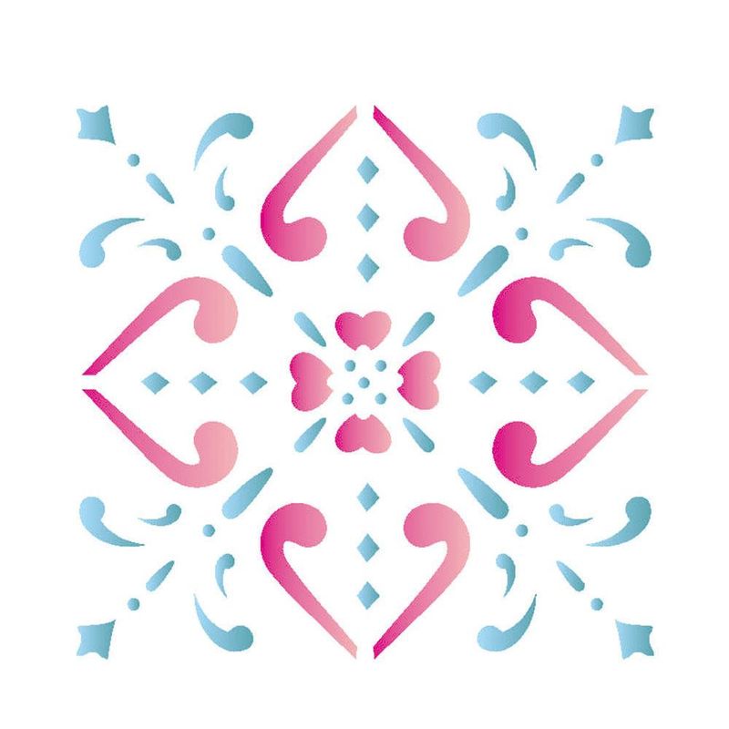 Stencil-Simples-de-Acetato-para-Pintura-10x10cm-Ref.-OPA-1347-Ladrilho-Espada-OPA--01-unidade-