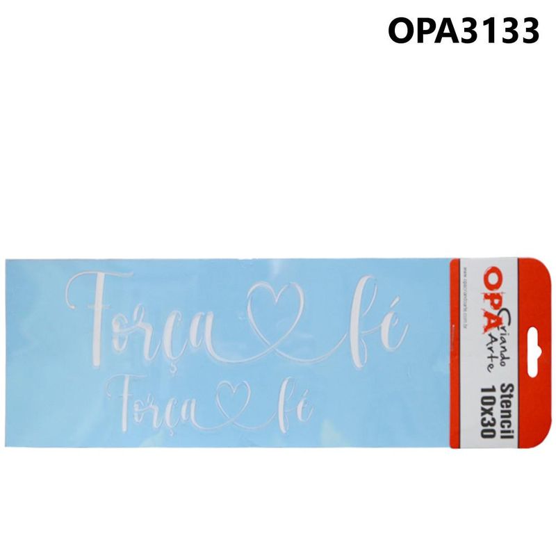 Stencil-Simples-de-Acetato-para-Pintura-10x30cm-Ref.-OPA-3133-Palavras-Lettering-Forca-e-fe-OPA--01-unidade-