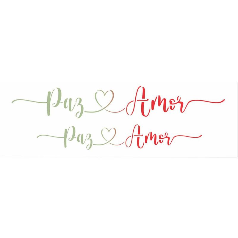 Stencil-Simples-de-Acetato-para-Pintura-10x30cm-Ref.-OPA-3135-Palavras-Lettering-Paz-e-Amor-OPA--01-unidade-