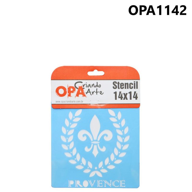 Stencil Simples de Acetato para Pintura 14x14cm Ref. OPA 1142 Provence OPA (01 unidade)
