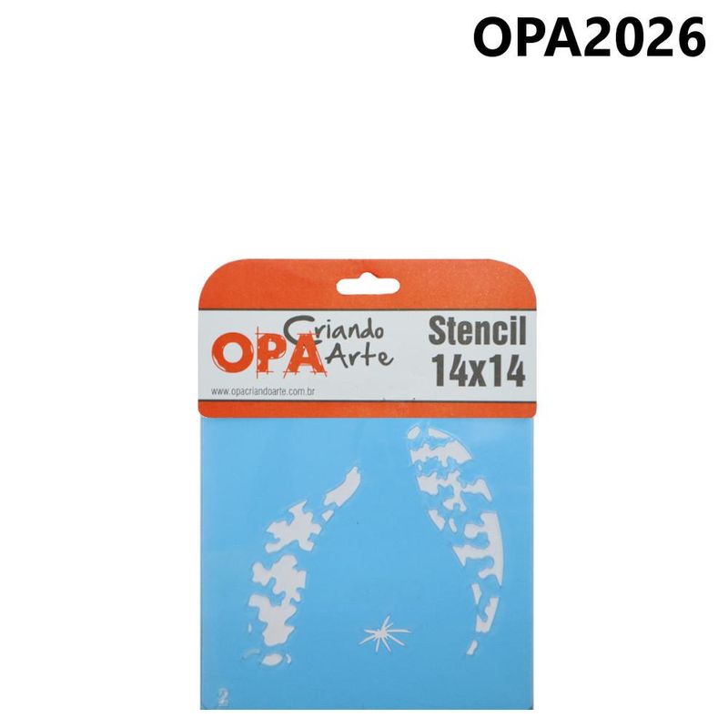 Stencil-Duplo-de-Acetato-para-Pintura-14x14cm-Ref.-OPA-2026-Peixe-OPA--01-unidade-