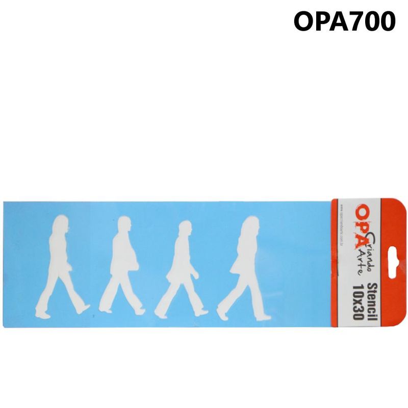Stencil Simples de Acetato para Pintura 10x30cm Ref. OPA 700 Rock OPA (01 unidade)