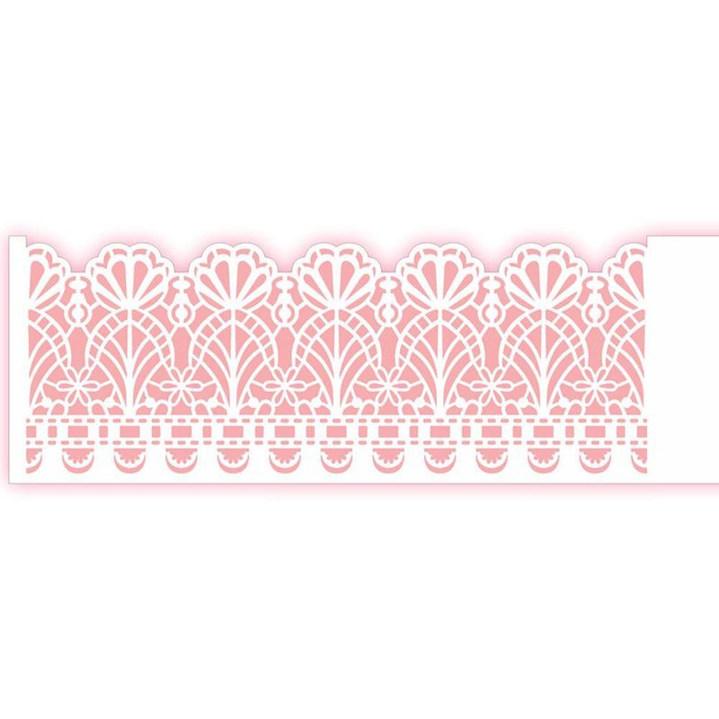 Stencil-Simples-de-Acetato-para-Pintura-10x30cm-Ref.-OPA-2570-Negativo-Renda-I-OPA--01-unidade-
