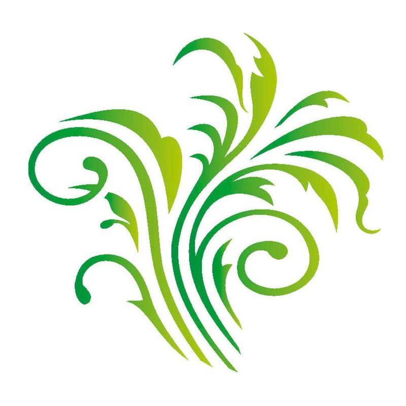 Stencil-Simples-de-Acetato-para-Pintura-10x10cm-Ref.-OPA-784-Folhagem-OPA--01-unidade-