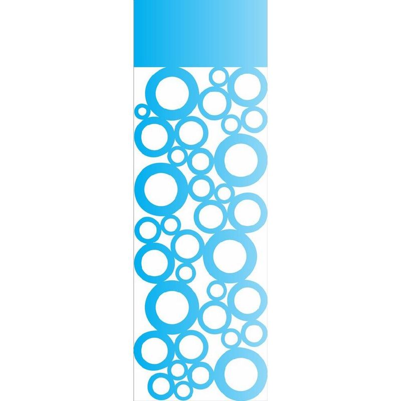 Stencil Simples de Acetato para Pintura 10x30cm Ref. OPA 489 Negativo Bolas OPA (01 unidade)