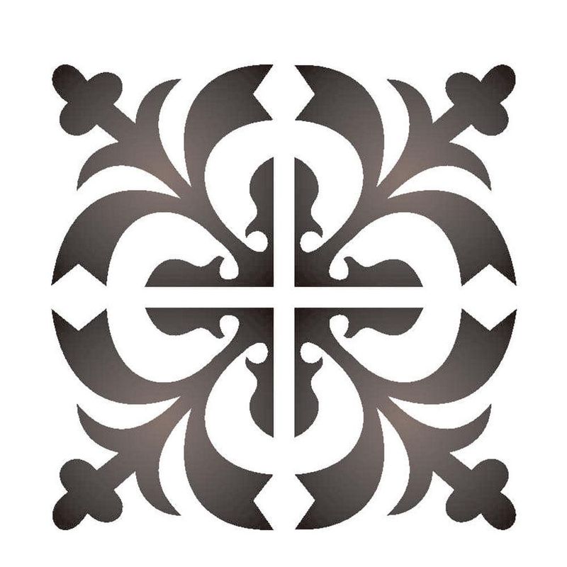 Stencil-Simples-de-Acetato-para-Pintura-10x10cm-Ref.-OPA-1713-Ladrilho-Medieval-OPA--01-unidade-