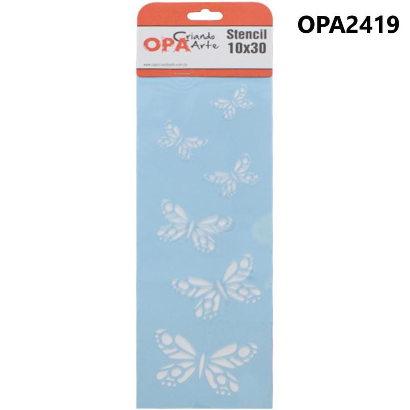Stencil-Simples-de-Acetato-para-Pintura-10x30cm-Ref.-OPA-2419-Borboleta-Vitral-OPA--01-unidade-