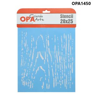 Stencil Simples de Acetato para Pintura 20x25cm Ref. OPA 1450 Nó de Madeira I OPA (01 unidade)