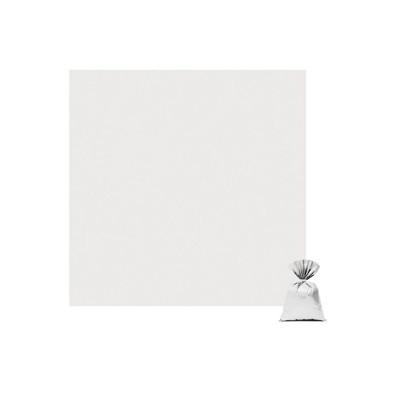 Saco para Presente Metal Prata 45x59cm Ref.: 795121 Cromus (25 unidades)