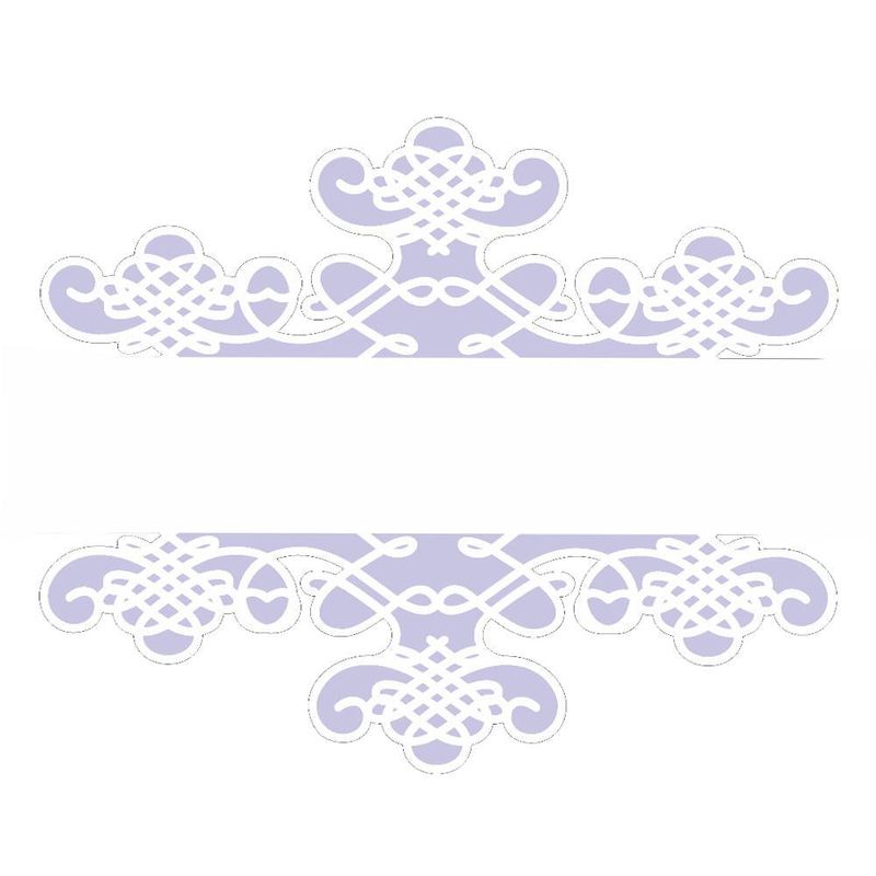 Stencil Simples de Acetato para Pintura 15x20cm Ref. OPA 2519 Negativo Moldura Arabesco II OPA (01 unidade)