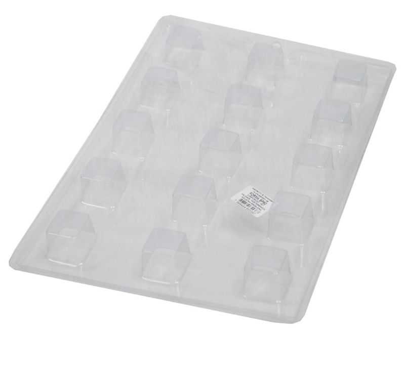 Forma-de-Acetato-Simples-Semiprofissional-Bombom-Quadrado-Ref.-60--01-unidade-