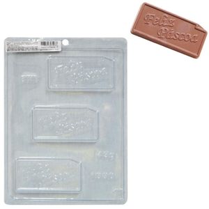 Forma de Acetato Simples Placa Feliz Páscoa 45gr Ref. 1380 BWB (01 unidade)