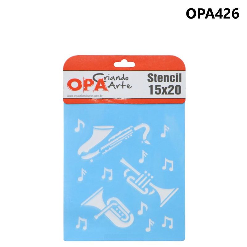Stencil-Simples-de-Acetato-para-Pintura-15x20cm-Ref.-OPA-426-Instrumentos-Musicais-OPA--01-unidade-