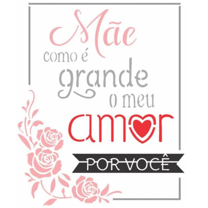 Stencil-Simples-de-Acetato-para-Pintura-15x20cm-Ref.-OPA-2886-Frase-Mae-como-e-grande-OPA--01-unidade-