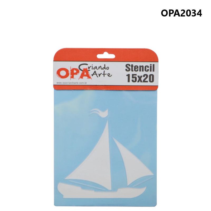 Stencil-Simples-de-Acetato-para-Pintura-15x20cm-Ref.-OPA-2034-Caravela-II-OPA--01-unidade-