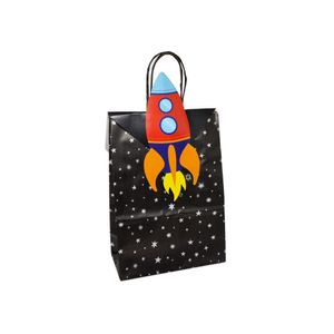 Sacola de Presente Astronauta 21.5x15 cm Tamanho P Estampada Cromus (1 unidade)