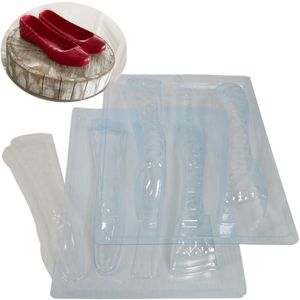 Forma de Acetato com Silicone Sapatilha Aberta 70gr Ref. 10163 BWB (01 unidade)
