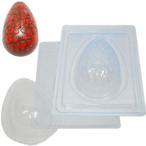 Forma de Acetato com Silicone Ovo Texturizado Coração Pequeno 250gr Ref. 9336 BWB (01 unidade)