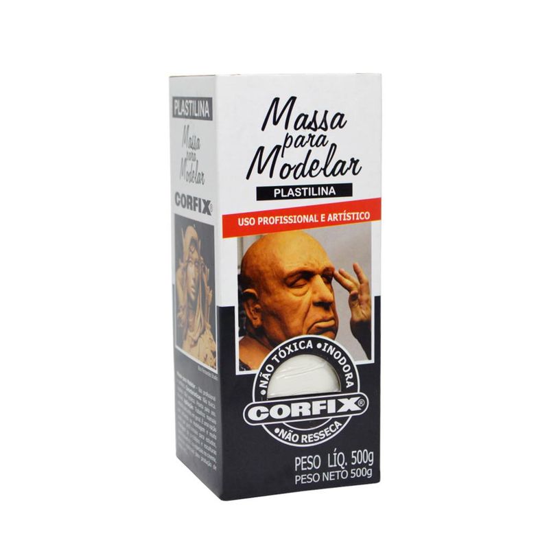 Massa-para-Modelar-Plastilina-Branca-Ref.--301-Corfix--500-gramas-