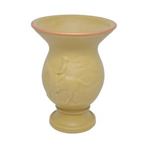 Cuia de Cerâmica com Alto-Relevo Tropeiro Cor Ocre com Borda Dourada 350ml Ref.: 184566G MondoCeram