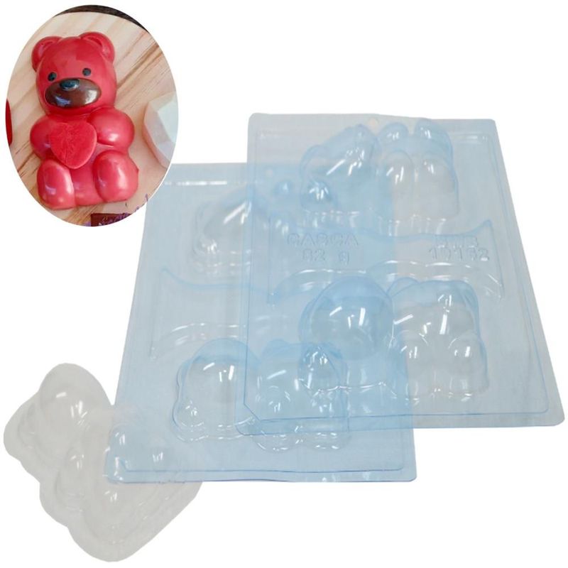Forma-de-Acetato-com-Silicone-Ursinho-Sentado-82gr-Ref.-10162-BWB--01-unidade-