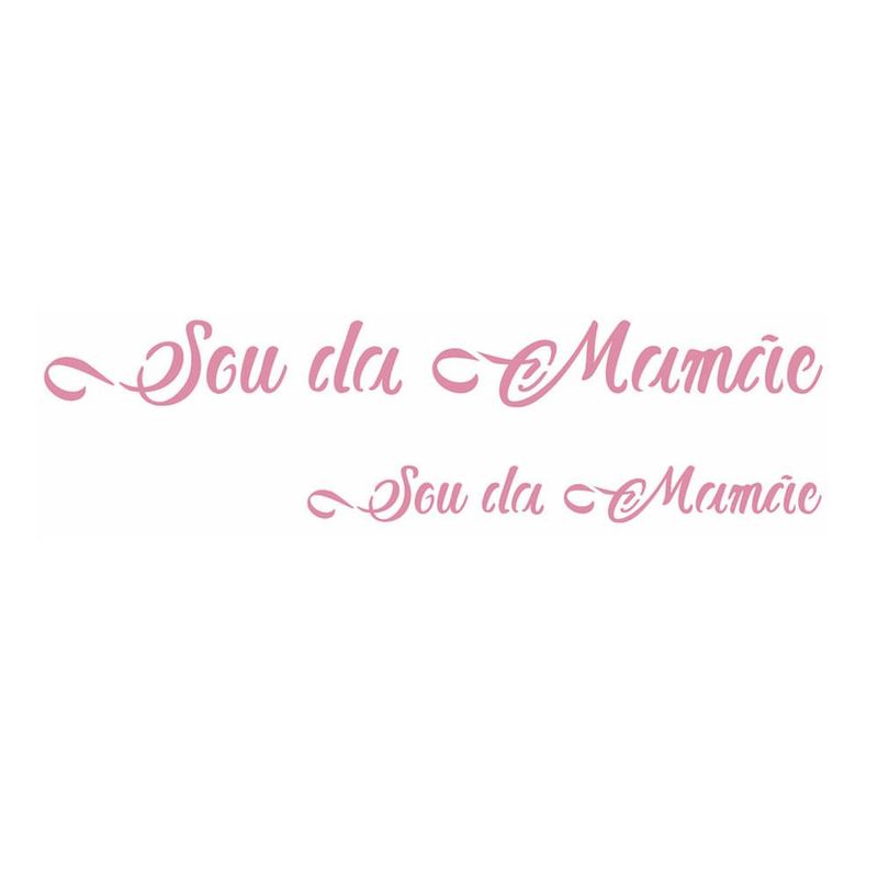 Stencil Simples de Acetato para Pintura 10x30cm Ref. OPA 2885 Frase Sou da Mamãe OPA (01 unidade)
