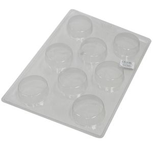 Forma de Acetato Simples Semiprofissional Sabonete Redondo Liso Ref. 24 (01 unidade)