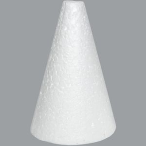 Cone de Isopor Maciço 130x240mm Styroform (01 unidade)