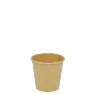 Copo Térmico de Papel Kraft S/ Tampa 120ml Vabene (25 unidades)