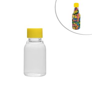 Frasco PET com Tampa 30ml Amarela Mirandinha Miniaturas (10 unidades)