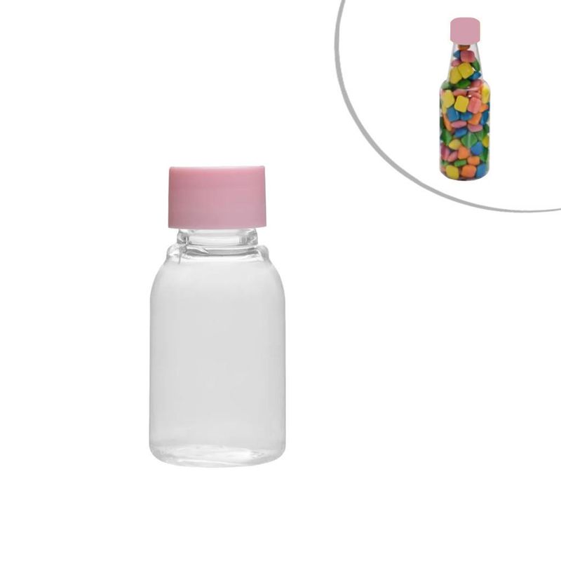 Frasco-PET-com-Tampa-30ml-Rosa-Mirandinha-Miniaturas--10-unidades-