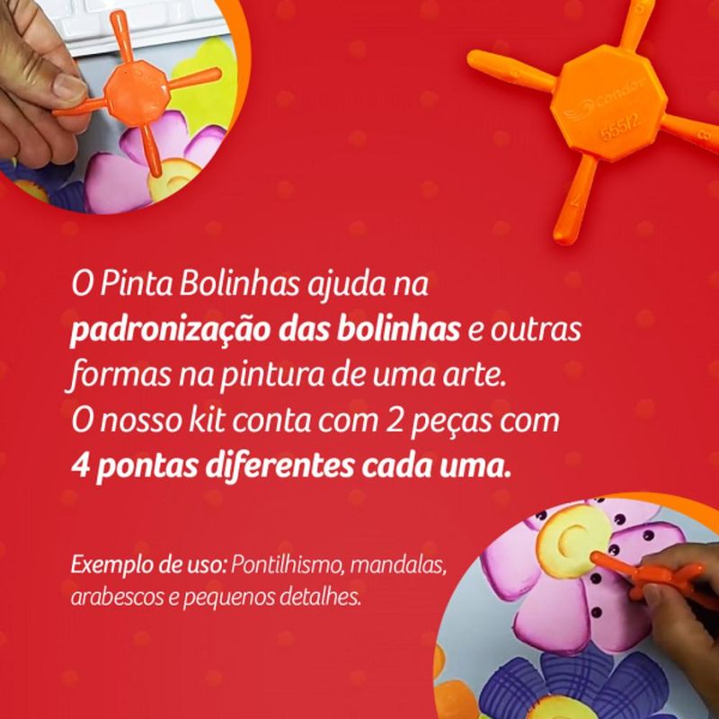 Pinta-Bolinhas-de-Polipropileno-com-4-Pontas-Laranja-Neon-Ref.-555-2-Condor--01-unidade-