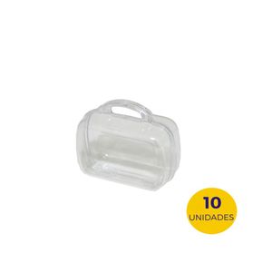 Mini Maletinha em Acrílico Transparente 7x3,5x7cm (10UND)