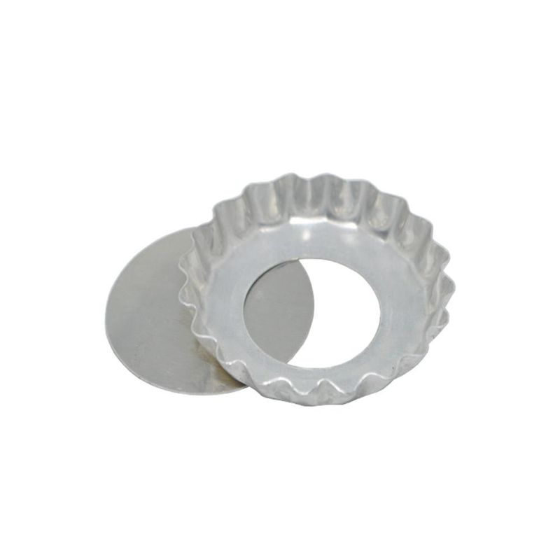 Forma-de-Aluminio-para-Torta-Crespa-Fundo-Falso-6.7cm-N.-1-Aluminio-Circular--12-unidades-
