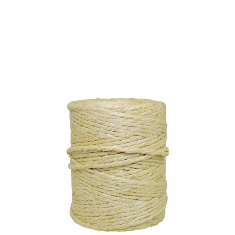 Fio de Sisal Ref. 300/3 Cor Natural Razado APAEB (Bobina com 250 gramas / 21 metros)