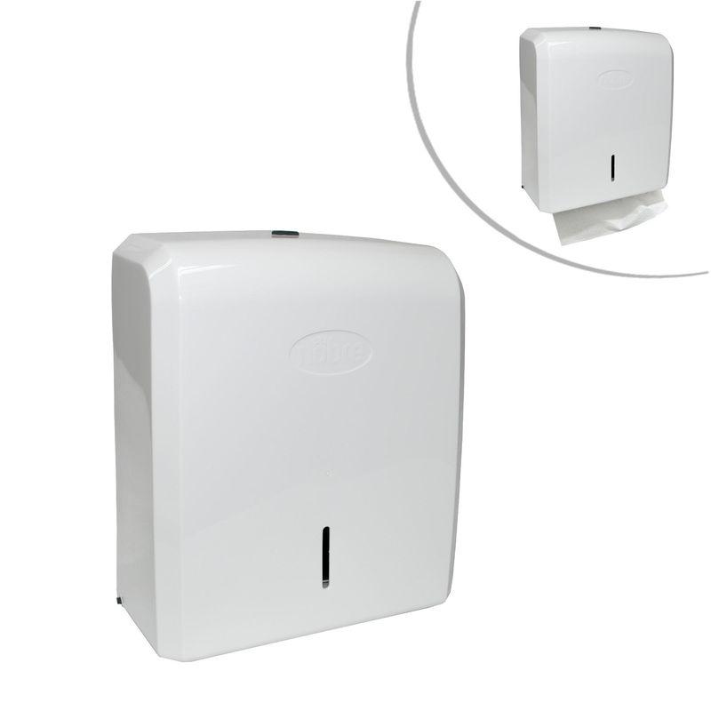 Dispenser-para-Papel-Toalha-1-3D-Cinza-Branco-New-Classic-Ref.-39999-Nobre--01UND-