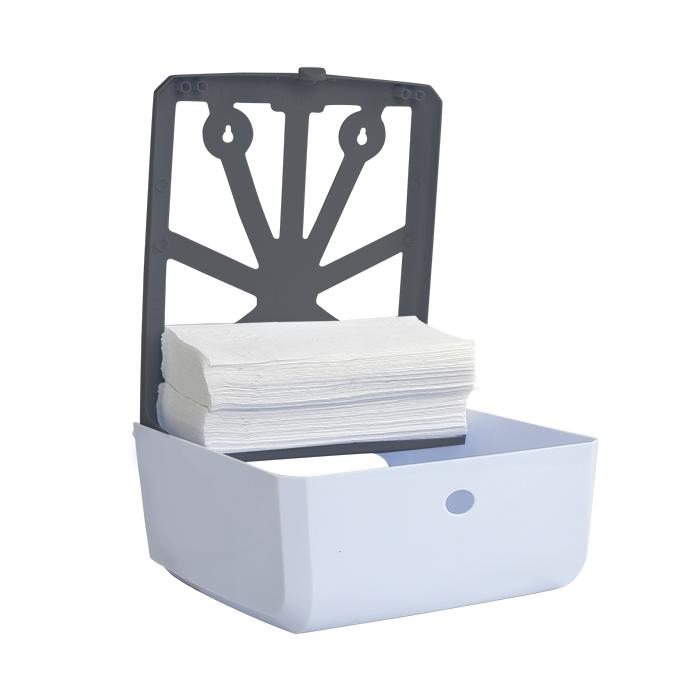 Dispenser-para-Papel-Toalha-1-3D-Cinza-Branco-New-Classic-Ref.-39999-Nobre--01UND-