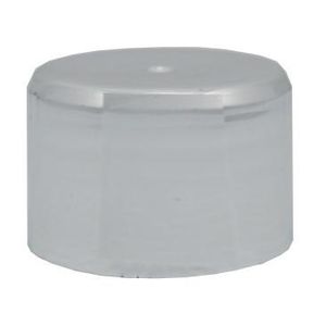 Tampa Plástica Metalizada Prata Sem Lacre Rosca 28mm (Pacote com 10 peças)