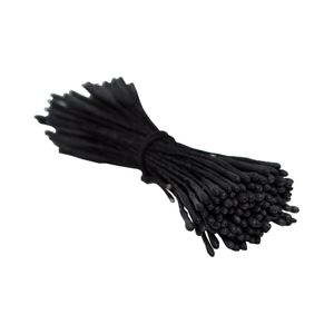 Mini Pistilo Duas Pontas Arrozinho Preto Cabo Preto Ref.: EL025P Pistilos Primor  (100 unidades)