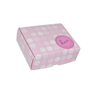 Caixa de Papel Cartão para 6 Brigadeiros Que Seja Doce Rosa Ref. 13003829 Cromus (01 unidade)