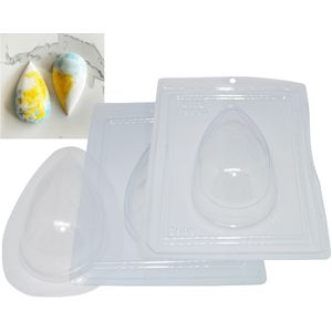 Forma em Acetato com Silicone Ovo Liso Bicudo 350gr Ref. 10063 BWB (01UND)
