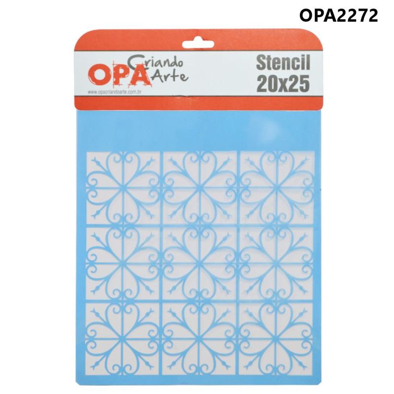 Stencil-Simples-de-Acetato-para-Pintura-20x25cm-Ref.-OPA-2272-Estamparia-Vitral-OPA--01-unidade-