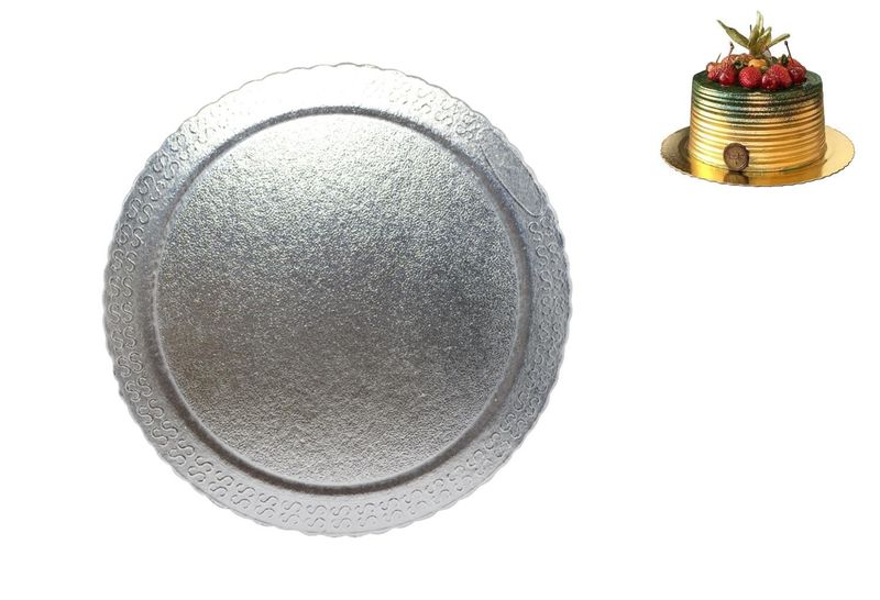 Cakeboard Redondo Prata 15cm Ultrafest (1 unidade)