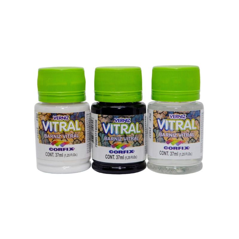 Verniz Vitral 37ml Corfix (01 unidade)-301-branco