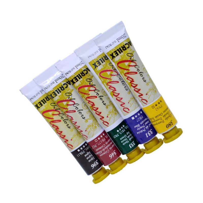 Tinta a Óleo Oil Colors Classic 20ml Acrilex (1 unidade)-301-vermelho-oxido-transparente