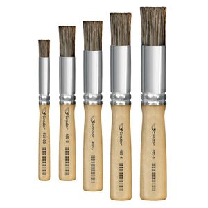 Pincel Redondo Broxinha Cerda Animal Gris Ref. 460 Condor (01 unidade)