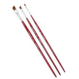 Pincel Artístico Chanfrado Ponta Filamento Sintético Suave Ref. 287 Condor (01 unidade)