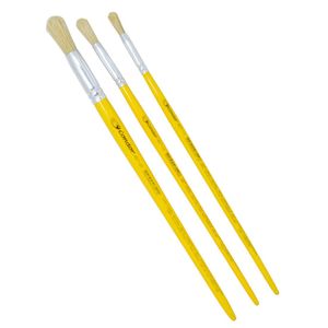 Pincel Artístico Redondo Cerdas Naturais Brancas Especiais Ref. 457 Condor (01 unidade)